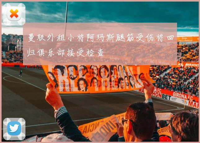 曼联外租小将阿玛斯腿筋受伤将回归俱乐部接受检查
