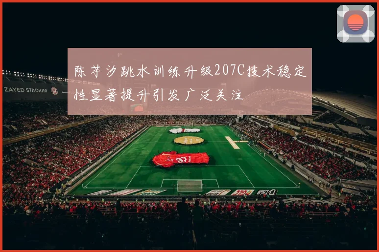 陈芋汐跳水训练升级207C技术稳定性显著提升引发广泛关注